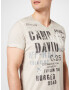 CAMP DAVID Tricou gri argintiu / negru / alb - Pled.ro