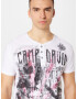 CAMP DAVID Tricou gri / mov zmeură / negru / alb - Pled.ro