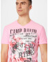 CAMP DAVID Tricou gri deschis / roz deschis / roșu pastel / negru - Pled.ro