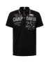 CAMP DAVID Tricou negru / alb - Pled.ro