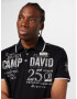 CAMP DAVID Tricou negru / alb - Pled.ro