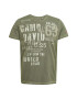 CAMP DAVID Tricou oliv / alb - Pled.ro