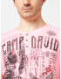 CAMP DAVID Tricou sepie / roz deschis - Pled.ro