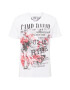 CAMP DAVID Tricou roz pal / negru / alb - Pled.ro