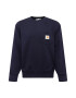 Carhartt WIP Bluză de molton bleumarin / galben auriu / alb - Pled.ro