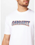 Carhartt WIP Tricou albastru porumbel / albastru deschis / roși aprins / alb - Pled.ro