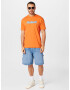 Carhartt WIP Tricou azur / albastru regal / portocaliu - Pled.ro