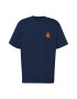 Carhartt WIP Tricou bleumarin / maro ruginiu / maro deschis - Pled.ro