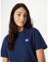 Carhartt WIP Tricou 'Double Heart' bleumarin / albastru închis / alb - Pled.ro