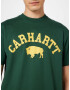 Carhartt WIP Tricou galben / verde pin - Pled.ro