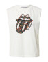 CATWALK JUNKIE Top 'ROLLING STONES' portocaliu / negru / alb - Pled.ro