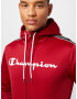 Champion Authentic Athletic Apparel Hanorac roșu / alb - Pled.ro