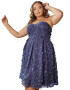 Chi Chi Curve Rochie de cocktail albastru / bleumarin - Pled.ro