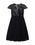 Chi Chi Curve Rochie de cocktail gri argintiu / negru - Pled.ro