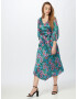 Closet London Rochie albastru / verde / roz pitaya - Pled.ro