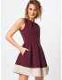 Closet London Rochie de cocktail roșu burgundy - Pled.ro