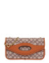 COACH Clutch crem / maro / maro caramel - Pled.ro