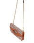 COACH Clutch crem / maro / maro caramel - Pled.ro