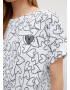 comma casual identity Tricou albastru / alb - Pled.ro