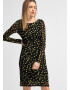 COMMA Rochie galben / negru - Pled.ro