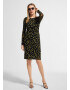 COMMA Rochie galben / negru - Pled.ro