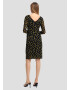 COMMA Rochie galben / negru - Pled.ro