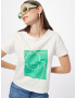 COMMA Tricou albastru deschis / verde jad / alb - Pled.ro