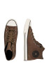 CONVERSE Sneaker înalt 'CHUCK TAYLOR ALL STAR COUNTER' bej deschis / ciocolatiu / negru / argintiu - Pled.ro