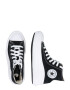 CONVERSE Sneaker înalt negru / alb - Pled.ro