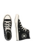 CONVERSE Sneaker înalt negru / alb - Pled.ro