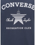 CONVERSE Tricou albastru porumbel / alb - Pled.ro