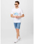 CONVERSE Tricou 'STAR CHEVRON OCEAN' albastru aqua / portocaliu / roz / alb - Pled.ro