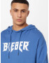 Cotton On Bluză de molton 'JUSTIN BIEBER' albastru cobalt / alb - Pled.ro