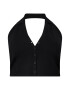 Cotton On Curve Top brodat 'TWIGGY' negru - Pled.ro