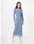 Cotton On Rochie tricotat albastru / bleumarin / albastru deschis / alb - Pled.ro