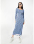 Cotton On Rochie tricotat albastru / bleumarin / albastru deschis / alb - Pled.ro