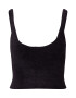 Cotton On Top brodat 'SUPER LUXE FLUFFY CAMI' negru - Pled.ro