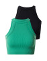 Cotton On Top 'GERI' verde jad / negru - Pled.ro