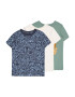 Cotton On Tricou crem / bleumarin / albastru deschis / verde jad - Pled.ro