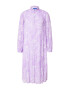 Crās Rochie tip bluză 'BINACRAS' mauve / alb - Pled.ro