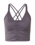 CURARE Yogawear Sutien sport 'Breath' gri taupe - Pled.ro