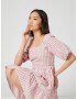 Daahls by Emma Roberts exclusively for ABOUT YOU Rochie 'Sunny' roz / alb - Pled.ro