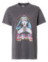 Daisy Street Tricou 'DAVID BOWIE' turcoaz / gri metalic / gri amestecat / roz / alb - Pled.ro