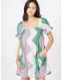 Damson Madder Rochie 'AVA' verde / mauve / alb - Pled.ro