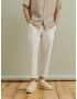 DAN FOX APPAREL Pantaloni 'Laurin' alb - Pled.ro