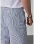 DAN FOX APPAREL Pantaloni 'Nino' albastru / alb - Pled.ro