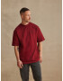 DAN FOX APPAREL Tricou 'Mirac' roșu burgundy - Pled.ro