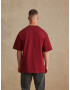 DAN FOX APPAREL Tricou 'Mirac' roșu burgundy - Pled.ro