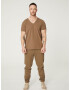 DAN FOX APPAREL Tricou 'Samuel' maro deschis - Pled.ro