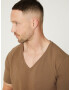 DAN FOX APPAREL Tricou 'Samuel' maro deschis - Pled.ro